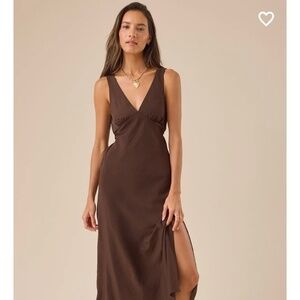 Brown Midi Dress